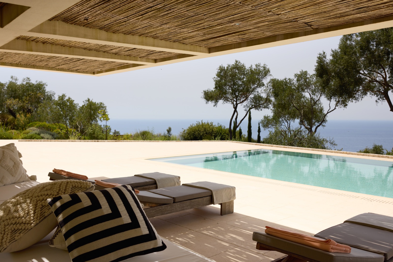 Poolside terrace