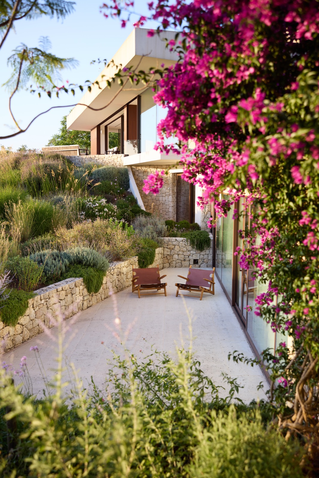 Sunken terrace